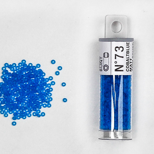 [NEW] 글라스 시드비즈 2mm N.73 코발트 블루 매트 (비닐백포장)